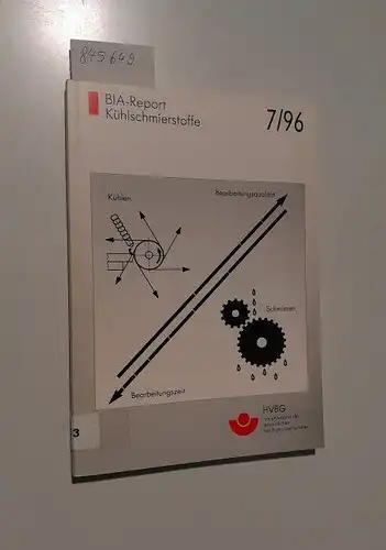 Pfeiffer, Wolfgang, Dietmar Breuer Helmut Blome u. a: BIA-Report Kühlschmierstoffe 7/96
 Kühlen Bearbeitungsqualität Bearbeitungszeit Schmieren. 