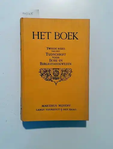 Diverse: Het Boek 20e Jaargang 1931
 Tweede Reeks van het Tijdschrift voor Boek- en Bibliotheekwezen. 