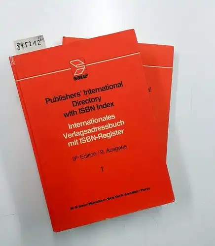 Verrel, Barbara: Publishers' international directory with ISBN index =: Internationales Verlagsadressbuch mit ISBN register. 