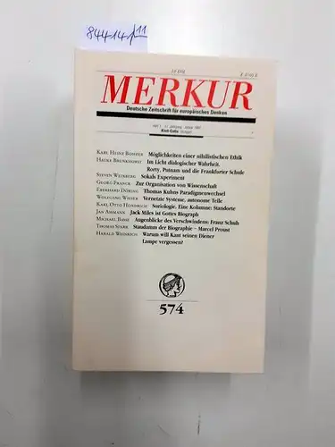 Bohrer, Karl Heinz und Kurt Scheel (Hrsg.): (1997) Merkur : Deutsche Zeitschrift für europäisches Denken. 