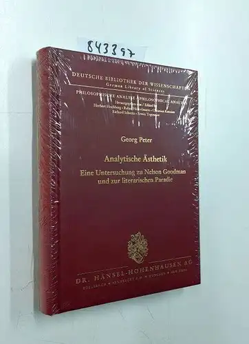 Peter, Georg: Analytische Ästhetik : eine Untersuchung zu Nelson Goodman und zur literarischen Parodie
 Deutsche Bibliothek der Wissenschaften / Philosophische Analyse ; Bd. 5. 