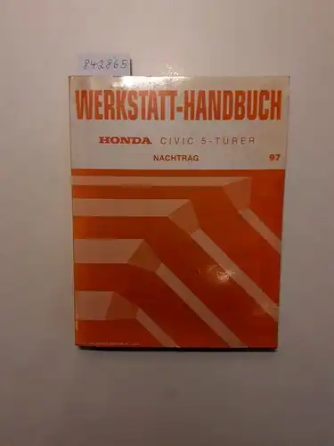 Honda: Honda Civic 5 - Türer Werkstatthandbuch Nachtrag 97. 