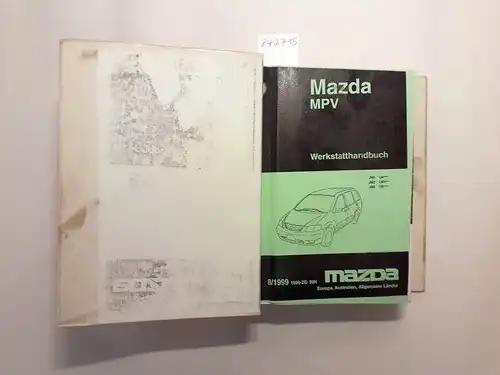 Mazda: Mazda MPV Band 1 Werkstatthandbücher 9/1999. 
