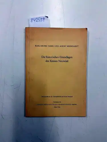 Faber, Karl-Georg und Albert Meinhardt: Die historischen Grundlagen des Kreises Neuwied
 Sonderdruck aus der Heimatchronik des Kreises Neuwied. 