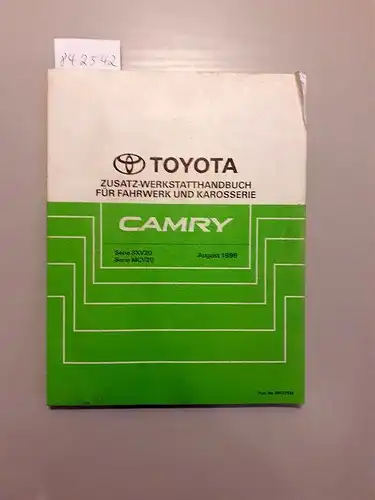 Toyota: Toyota. Zusatz-Werkstatthandbuch für Fahrwerk und Karosserie. Serie SXV20 Serie MCV20 August, 1999. 