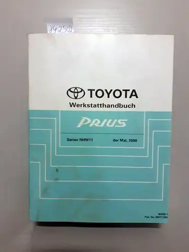 Toyota: Werkstatthandbuch. Prius. Serien NHW11. Mai, 2000. 