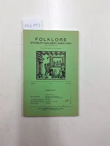 Malmedy Folklore: Folklore Stavelot-Malmedy Saint-Vith. 