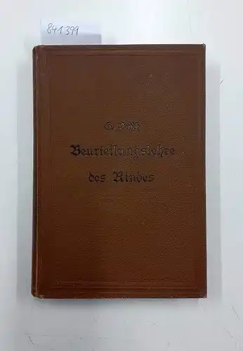 Pusch, Gustav: Beurteilungslehre des Rindes. 