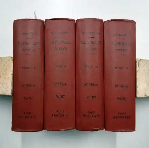 Dieulafoy, Georges: Manuel de Pathologie interne. En 4 volumes
 seizième édition. 