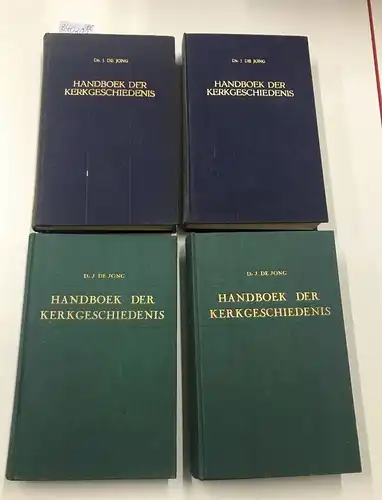 Jong, Dr. J. de: Handboek der Kerkgeschiedenis . In vier banden
 1-692.: 2. De Middeleeuwen, 692-1517.; 3. De Nieuwere Tijd, 1517-1789.; 4. De Nieuwste Tijd, 1789-1936. 