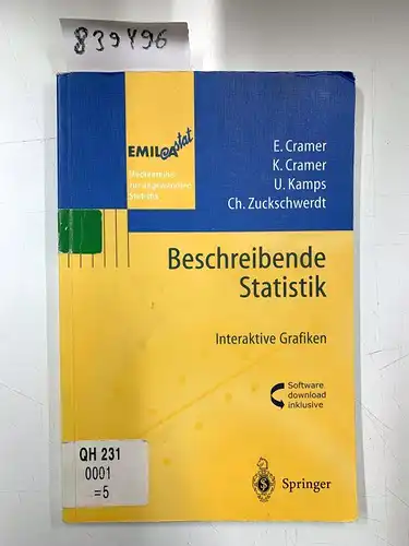 Cramer, Erhard (Mitwirkender): Beschreibende Statistik : interaktive Grafiken
 E. Cramer ... / EMIL_372A-stat. 