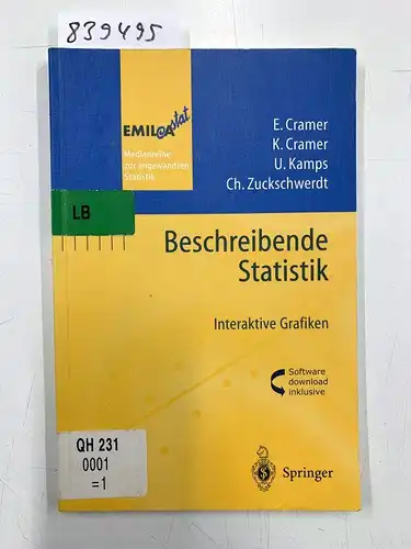 Cramer, Erhard (Mitwirkender): Beschreibende Statistik : interaktive Grafiken
 E. Cramer ... / EMIL_372A-stat. 