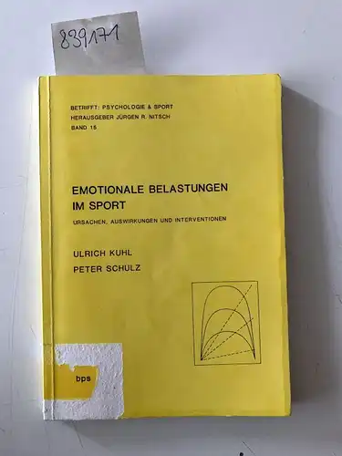 Kuhl, Ulrich, Peter Schulz und Jürgen R. [Hrsg.] Nitsch: Emotionale Belastungen im Sport. Ursachen, Auswirkungen, Interventionen
 Psychologie& sport Band 15. 