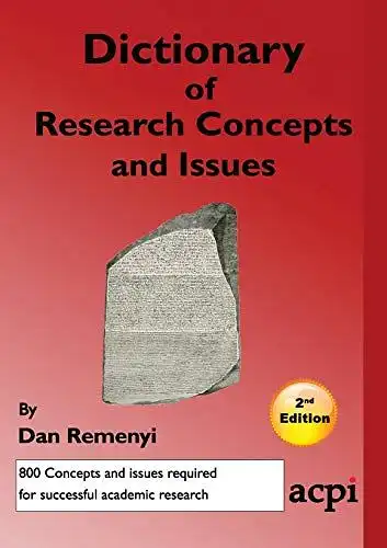 Remenyi, Dan: A Dictionary of Research Concepts and Issues - 2nd Ed. 