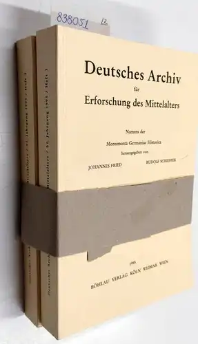Monumenta Germaniae HistoricaJohannes Fried und Rudolf Schieffer: Deutsches Archiv für Erforschung des Mittelalters 51 (1995), 2 Hefte. 