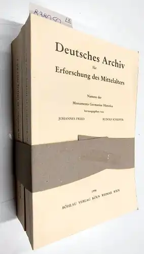 Monumenta Germaniae HistoricaJohannes Fried und Rudolf Schieffer: Deutsches Archiv für Erforschung des Mittelalters 54 (1998), 2 Hefte. 