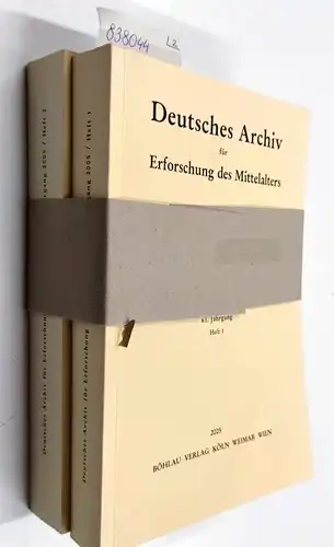 Monumenta Germaniae HistoricaJohannes Fried und Rudolf Schieffer: Deutsches Archiv für Erforschung des Mittelalters 61 (2005), 2 Hefte. 