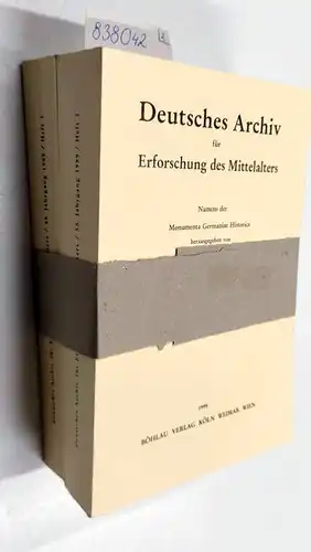 Monumenta Germaniae HistoricaJohannes Fried und Rudolf Schieffer: Deutsches Archiv für Erforschung des Mittelalters 55 (1999), 2 Hefte. 