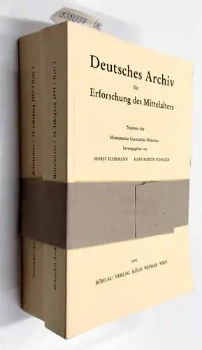 Monumenta Germaniae HistoricaHorst Fuhrmann und Rudolf Schieffer: Deutsches Archiv für Erforschung des Mittelalters 49 (1993), 2 Hefte. 