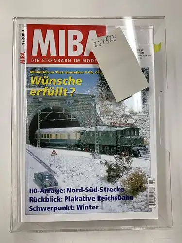 MIBA: MIBA Die Eisenbahn im Modell Jahrgang 2002 Komplett. 