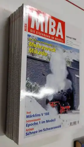MIBA: MIBA Die Eisenbahn im Modell; Jahrgangg 1999 komplett. 