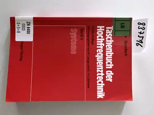 Meinke, Meinke: Taschenbuch der Hochfrequenztechnik: Band 3: Systeme (German Edition). 