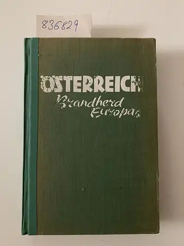 Genossenschaft Universumbücherei Zürich: Österreich Brandherd Europas. 