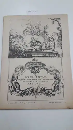 Guérinet, Armand: Recueil Noveau
 De differens Cartouche juventez par le S'. de la Joiie Peintre ordinaire du Roi en son Académie Royal de Peinture & Sculpture. 