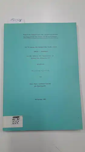 Kleiser, Leonhard: Numerische Simulation zum laminar-turbulenten Umschlagsprozeß der ebenen Poiseuille-Strömung
 Zur Erlangung des akademischen Grades eine Doktor-Ingenieurs von der Fakultät für Maschinenbau der Universität Karlsruhe(TH)...