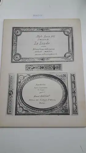 Guérinet, Armand: L'OEuvre de La Londe
 Décorations intérieures plafond. Mobilier. Bronzes, orfèvrerie. 