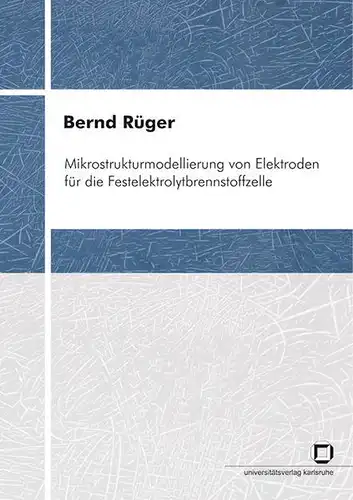 Rüger, Bernd: Mikrostrukturmodellierung von Elektroden für die Festelektrolytbrennstoffzelle. 
