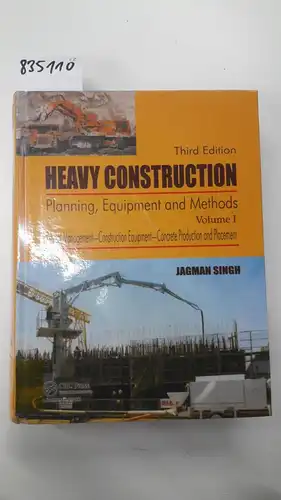 Singh, Jagman: Heavy Construction, Third Edition, Volume 1: Project Management - Construction Equipment -Concrete Production and Placement, Volume 2: Drilling and Blasting, Tunnelling. 