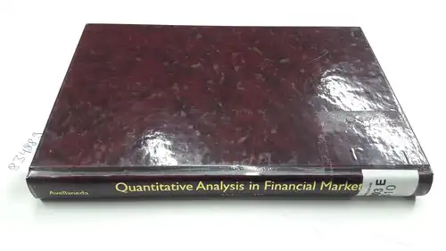 Avellaneda, Marco: Quantitative Analysis in Financial Markets - Collected Papers of the New York University Mathematical Finance Seminar (Volume 3). 