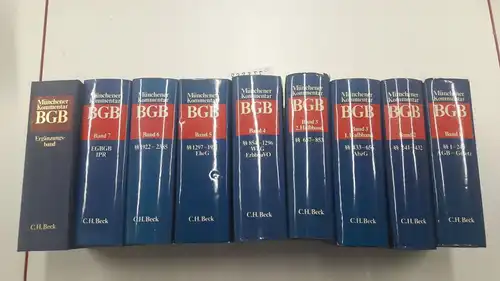 Verlag C. H. Beck: Bürgerliches Gesetzbuch Band 1-7 (in 8 Büchern) und Ergänzungsband. 