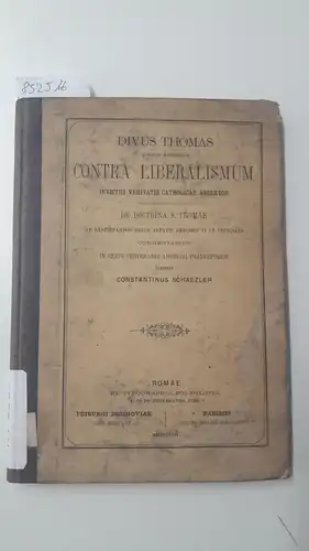 Divus, Thomas: Contra Liberalismus. 