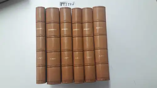 Shakspere, William and Nicolaus (Hrsg.) Delius: Shakspere`s Werke (Band 2-7). Herausgegeben und erklärt (in englischer Sprache und Anmerkungen in deutscher Sprache). 