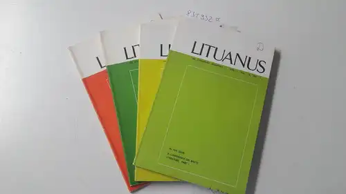 Autorenkollektiv: Lituanus: Lithuanian Quarterly, Vol. 16, No. 1-4. 