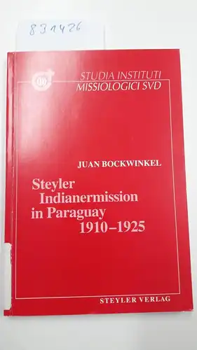 Bockwinkel, Juan: Steyler Indianermission in Paraguay 1910 - 1925
 Steyler Missionare. Steyler Missionswissenschaftliches Institut: Studia Instituti Missiologici Societatis Verbi Divini ; Nr. 55. 