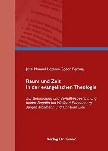 Lozano-Gotor Perona, José Manuel: Raum und Zeit in der evangelischen Theologie : zur Behandlung und Verhältnisbestimmung beider Begriffe bei Wolfhart Pannenberg, Jürgen Moltmann und Christian Link
 Schriftenreihe Theos ; Bd. 78. 