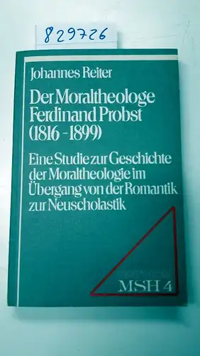 Reiter, Johannes: Der Moraltheologe Ferdinand Probst : (1816 - 1899) ; e. Studie zur Geschichte d. Moraltheologie im Übergang von d. Romantik zur Neuscholastik
 Moraltheologische Studien / Historische Abteilung ; Bd. 4. 