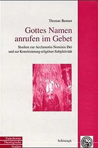 Benner, Thomas: Gottes Namen anrufen im Gebet
 Studien zur acclamatio nominis dei und zur Konstituierung religiöser Subjektivität. 