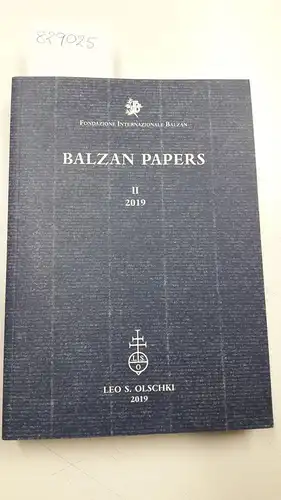 Riboli, Valeria: Balzan Papers II. 2019. 