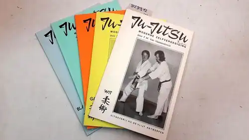 Van Haesendonck, F.M: Ju-jitsu. Moderne zelfverdediging. Wit, Geel, Oranje, Groen, Blauw. 5 Bände. 
