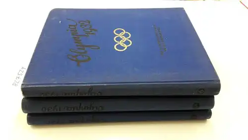 Meisl, Dr. Willi, W. A. Cordua und Walter Richter: Die Olympischen Spiele 1932. Die Olympischen Spiele 1936 Band I und II. Drei Sammelalben. Vollständig. 