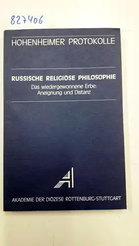 Müller, Eberhard (Herausgeber): Russische religiöse Philosophie : das wiedergewonnene Erbe: Aneignung und Distanz
 Akademie der Diözese Rottenburg-Stuttgart. Hrsg. von Eberhard Müller und Franz Josef Klehr / Hohenheimer Protokolle ; Bd. 41. 