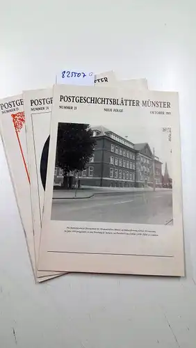 Bezirksgruppe Münster der Gesellschaft für deutsche Postgeschichte e.V: Postgeschichtsblätter Münster Nummer 23-25. 
