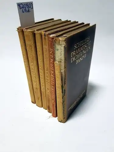 Schiller, Friedrich: Schiller. Grossherzog Wilhelm Ernst Ausgabe. 6 Bände
 Dünndruckausgabe. 