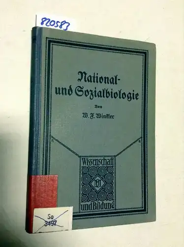 Winkler, W. F: National- und Sozialbiologie. 