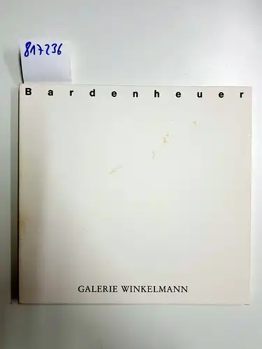 Uerscheln, Gabriele und Eckard Hammel: Bardenheuer. 