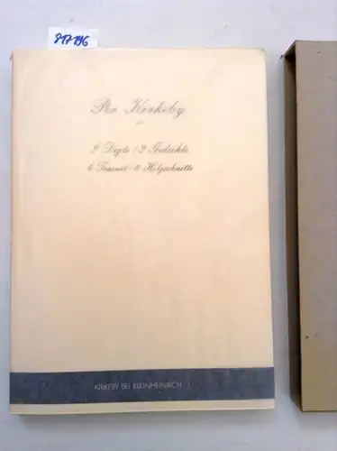 Kirkeby, Per: 2 Digte / 2 Gedichte. 4 Træsnit / 4 Holzschnitte. Aus dem Dänischen von Ursula Schmalbruch
 Kirkeby bei Kleinheinrich 1. 